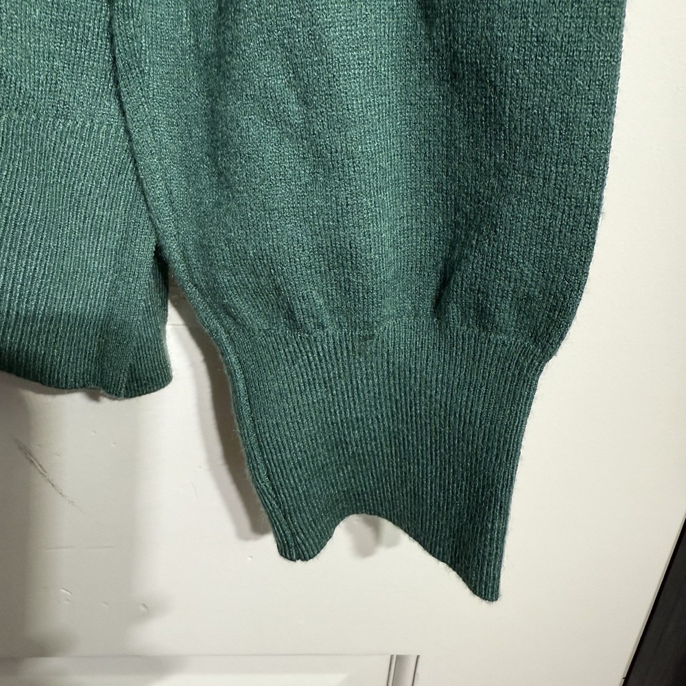 Rae Dunn Womens XL Sweater Pullover Crewneck Green Holiday  Christmas Cozy Soft - Picture 5 of 12